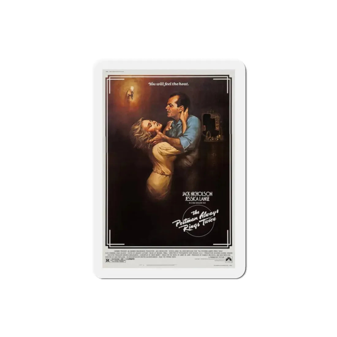 The Postman Always Rings Twice 1981 Movie Poster Refrigerator Magnet 2 Inch - The Sticker Space