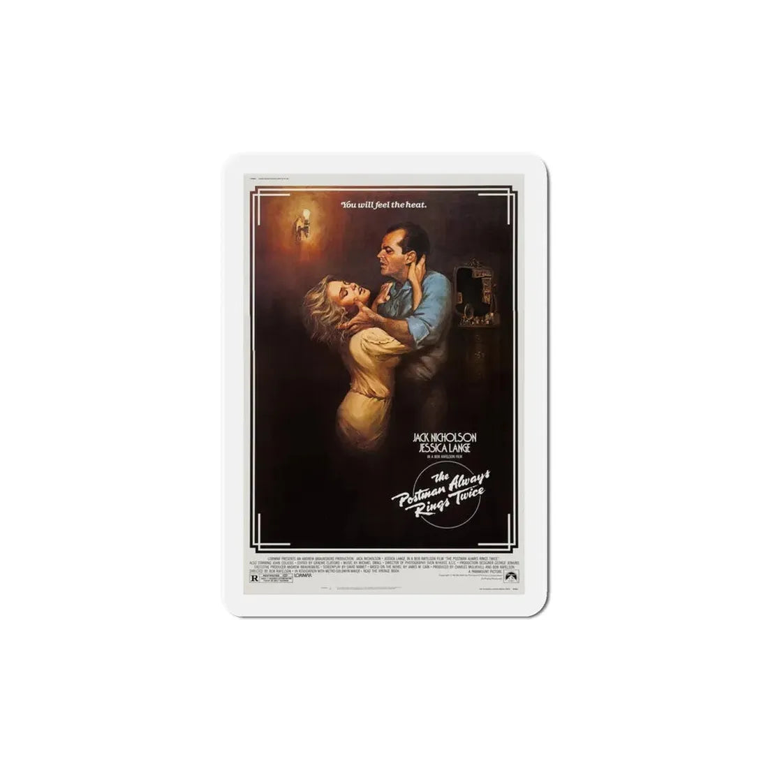 The Postman Always Rings Twice 1981 Movie Poster Refrigerator Magnet 4 Inch - The Sticker Space