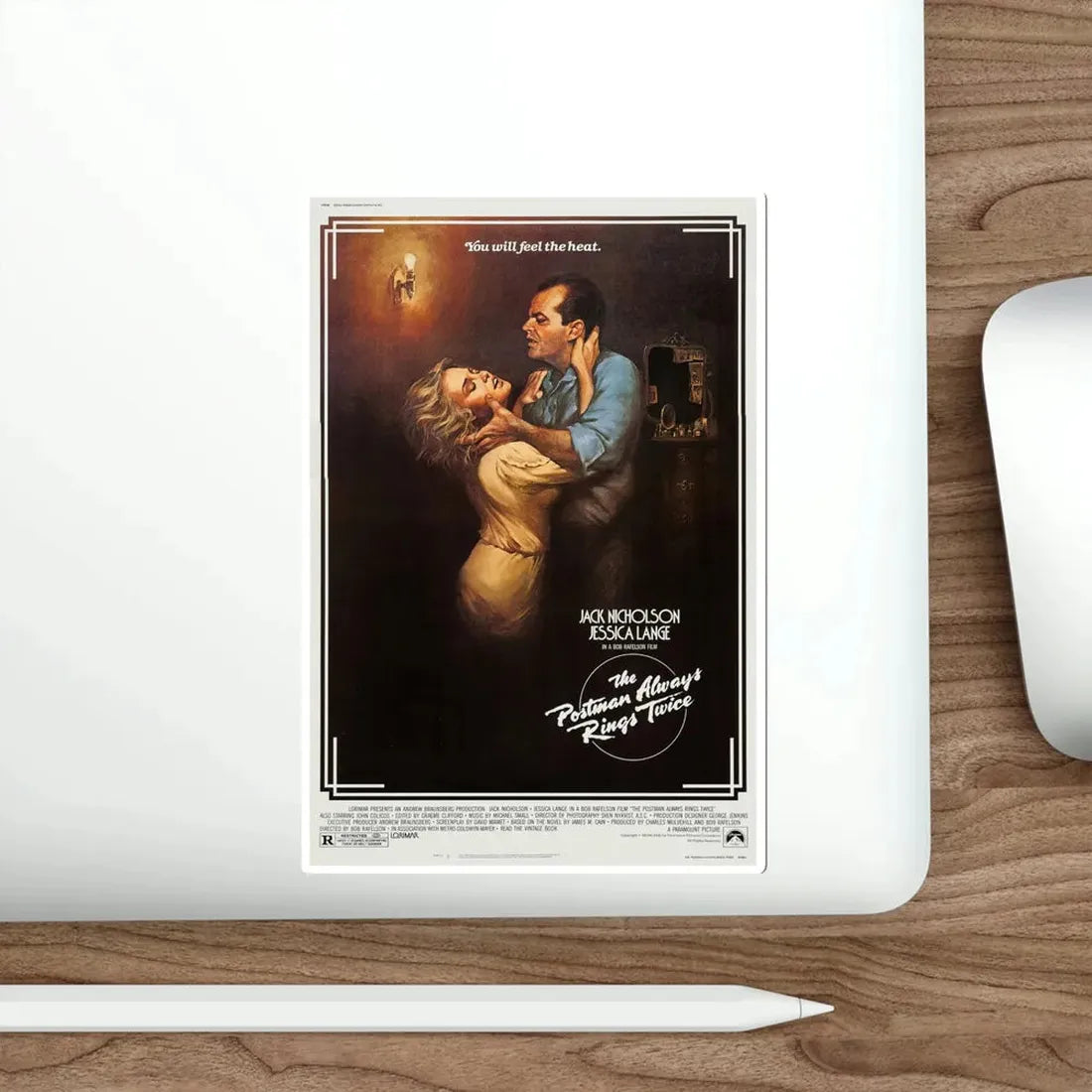 The Postman Always Rings Twice 1981 Movie Poster STICKER Vinyl Die-Cut Decal - The Sticker Space