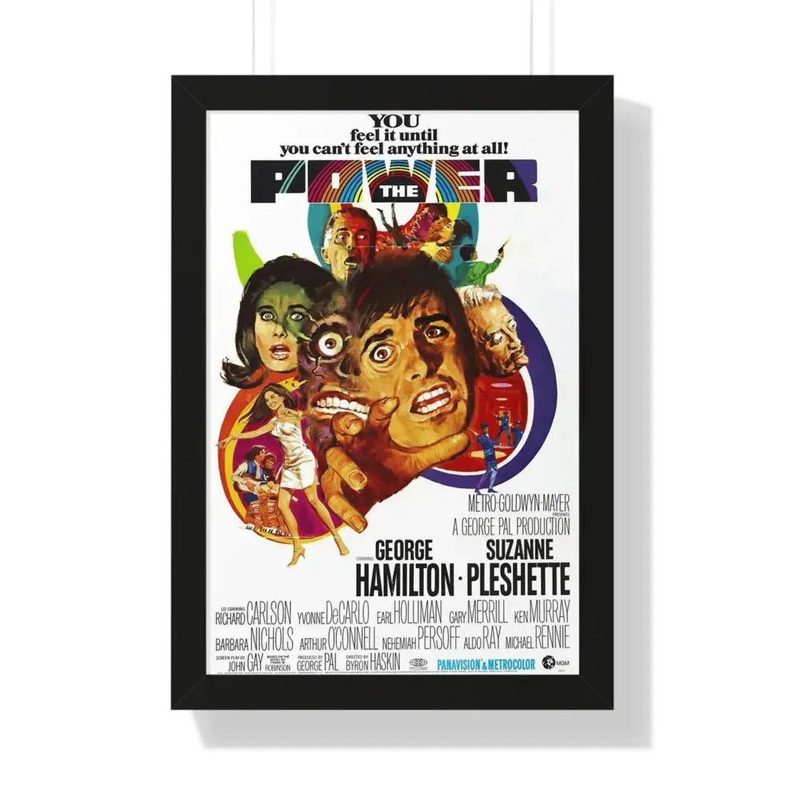 THE POWER 1968 - Framed Movie Poster 16″ x 24″ Black - The Sticker Space