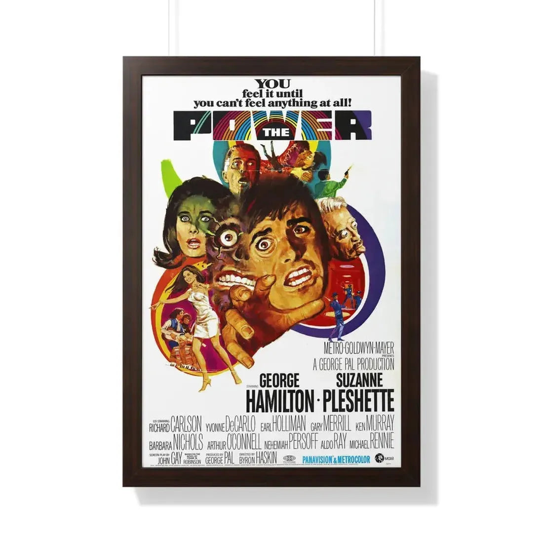 THE POWER 1968 - Framed Movie Poster 20" x 30" Walnut - The Sticker Space