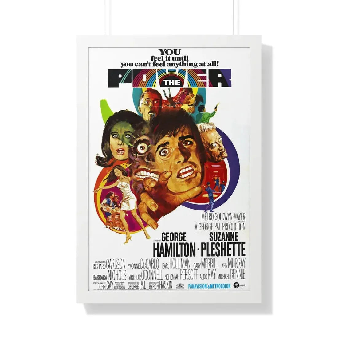 THE POWER 1968 - Framed Movie Poster 20" x 30" White - The Sticker Space