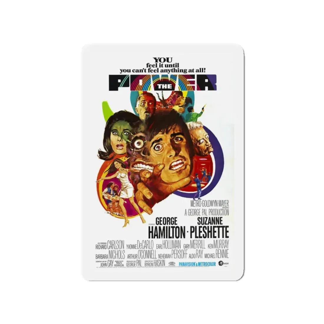 THE POWER 1968 Movie Poster - Refrigerator Magnet 3 Inch - The Sticker Space