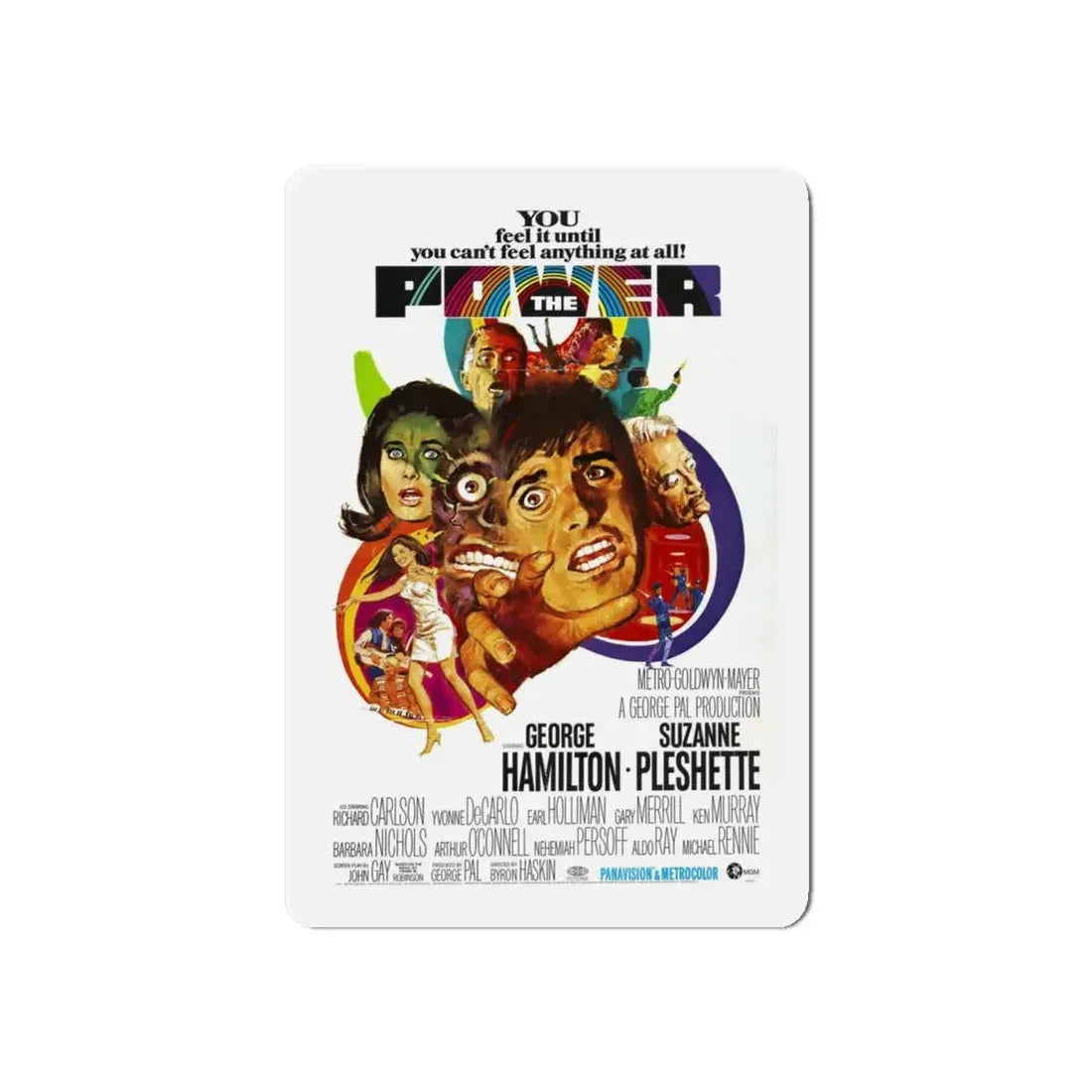 THE POWER 1968 Movie Poster - Refrigerator Magnet 6 Inch - The Sticker Space