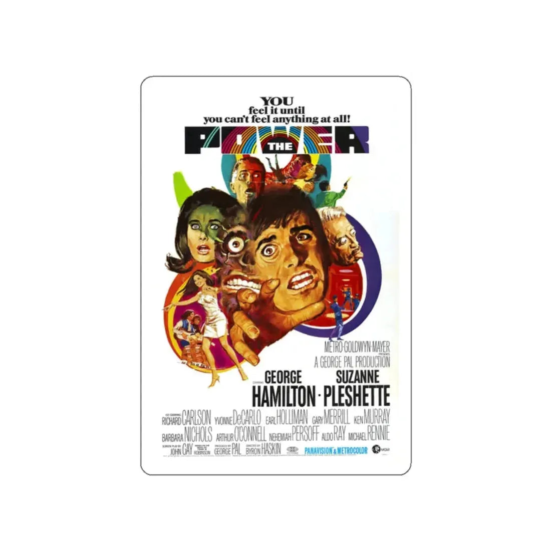 THE POWER 1968 Movie Poster STICKER Vinyl Die-Cut Decal 2 Inch - The Sticker Space