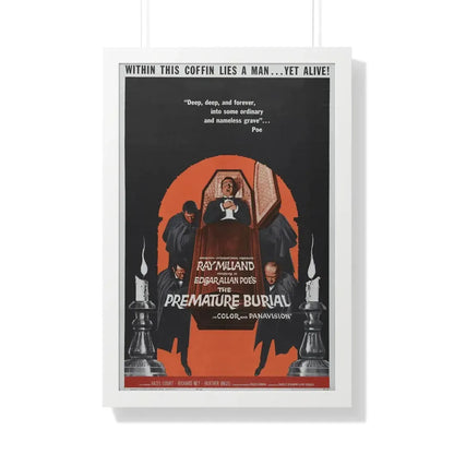 THE PREMATURE BURIAL 1962 - Framed Movie Poster 20" x 30" White - The Sticker Space