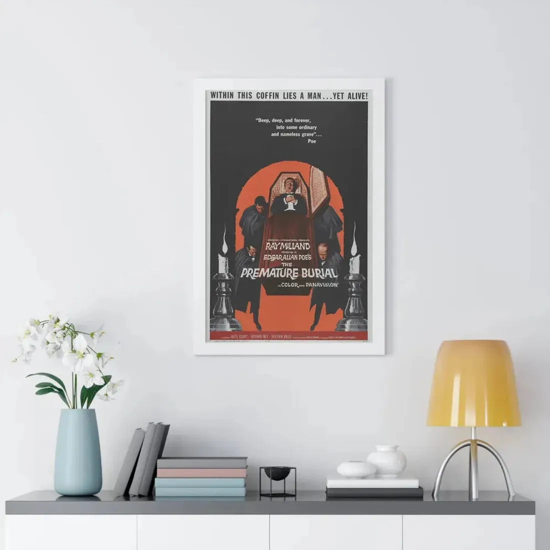 THE PREMATURE BURIAL 1962 - Framed Movie Poster - The Sticker Space