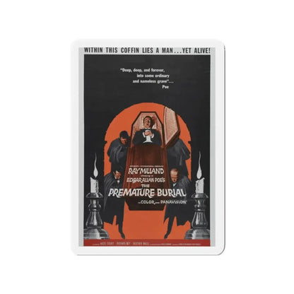THE PREMATURE BURIAL 1962 Movie Poster - Refrigerator Magnet 2 Inch - The Sticker Space