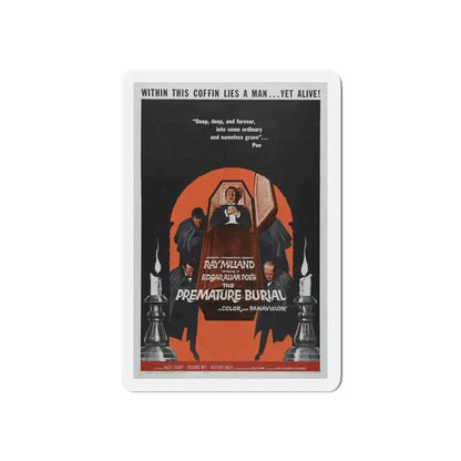 THE PREMATURE BURIAL 1962 Movie Poster - Refrigerator Magnet 6 Inch - The Sticker Space