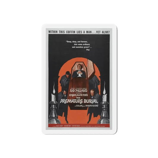 THE PREMATURE BURIAL 1962 Movie Poster - Refrigerator Magnet 6 Inch - The Sticker Space