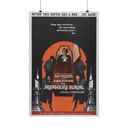 THE PREMATURE BURIAL 1962 - Paper Movie Poster 20″ x 30″ Matte - The Sticker Space