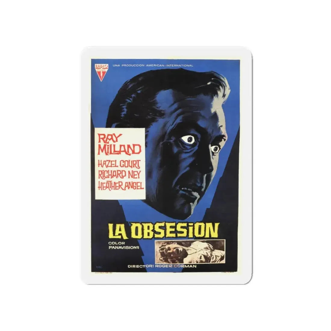 THE PREMATURE BURIAL (FRENCH) 1962 Movie Poster - Refrigerator Magnet 4 Inch Die-Cut - The Sticker Space