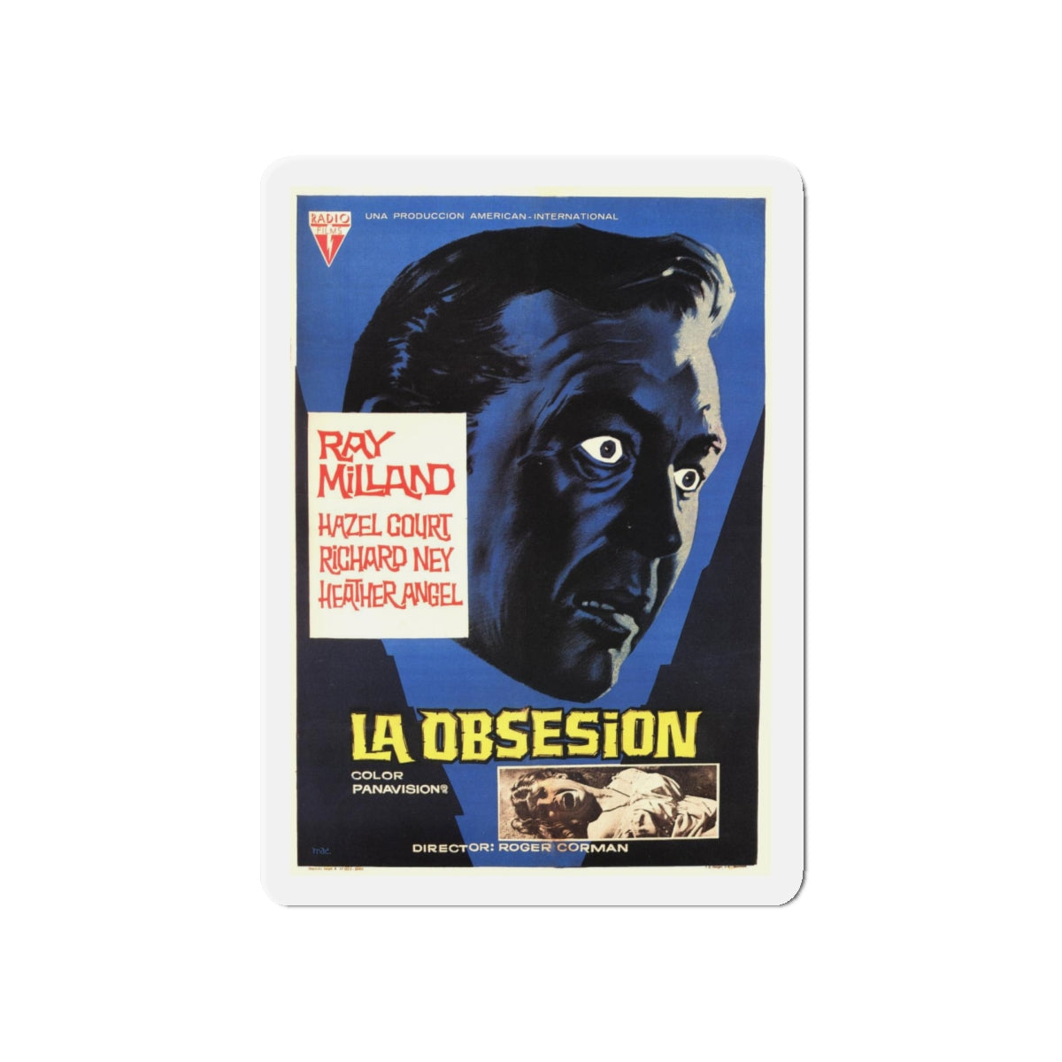 THE PREMATURE BURIAL (FRENCH) 1962 Movie Poster - Refrigerator Magnet-5 Inch-Die-Cut-The Sticker Space