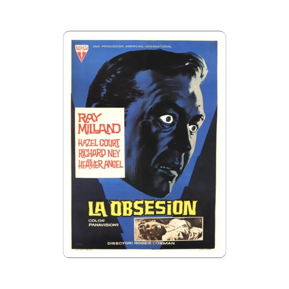 THE PREMATURE BURIAL (FRENCH) 1962 Movie Poster - STICKER Vinyl Kiss-Cut Decal 2 Inch White - The Sticker Space