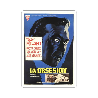 THE PREMATURE BURIAL (FRENCH) 1962 Movie Poster - STICKER Vinyl Kiss-Cut Decal 4 Inch White - The Sticker Space