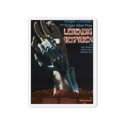 THE PREMATURE BURIAL (GERMAN) 1962 Movie Poster - Refrigerator Magnet 2 Inch - The Sticker Space