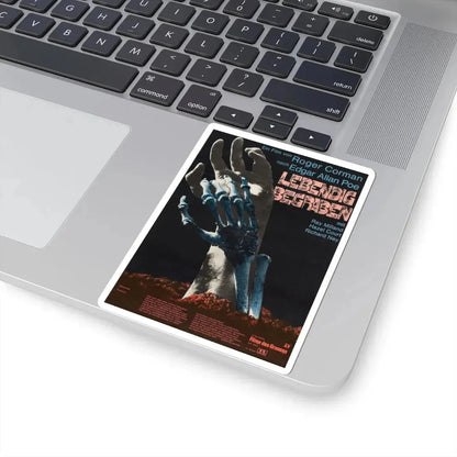 THE PREMATURE BURIAL (GERMAN) 1962 Movie Poster - STICKER Vinyl Kiss-Cut Decal - The Sticker Space