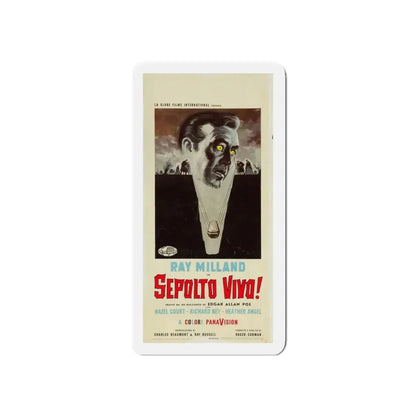 THE PREMATURE BURIAL (ITALIAN) 1962 Movie Poster - Refrigerator Magnet 5 Inch - The Sticker Space