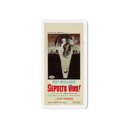 THE PREMATURE BURIAL (ITALIAN) 1962 Movie Poster - Refrigerator Magnet 6 Inch - The Sticker Space