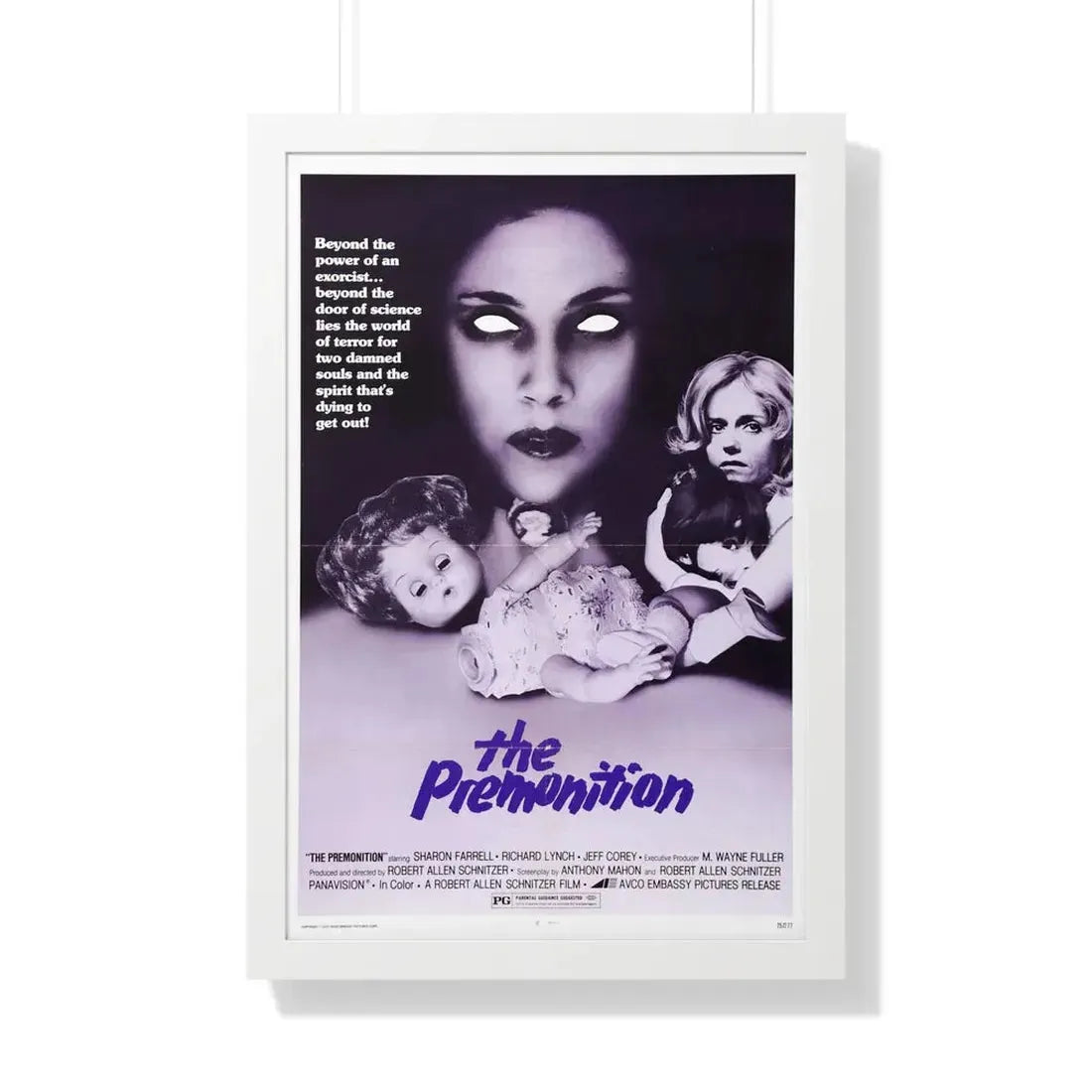THE PREMONITION 1976 - Framed Movie Poster 20" x 30" White - The Sticker Space