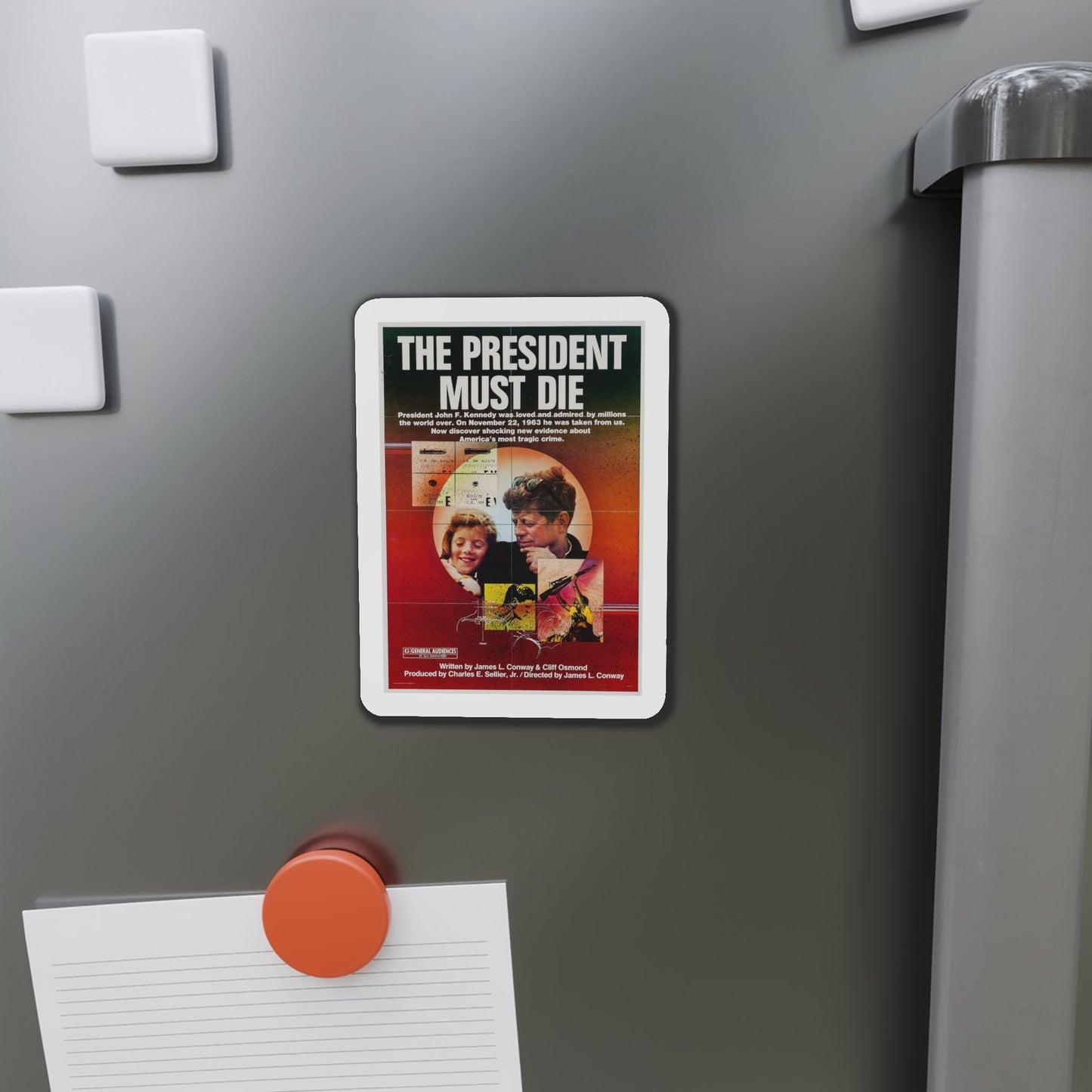 The President Must Die 1981 Movie Poster Die-Cut Magnet-The Sticker Space