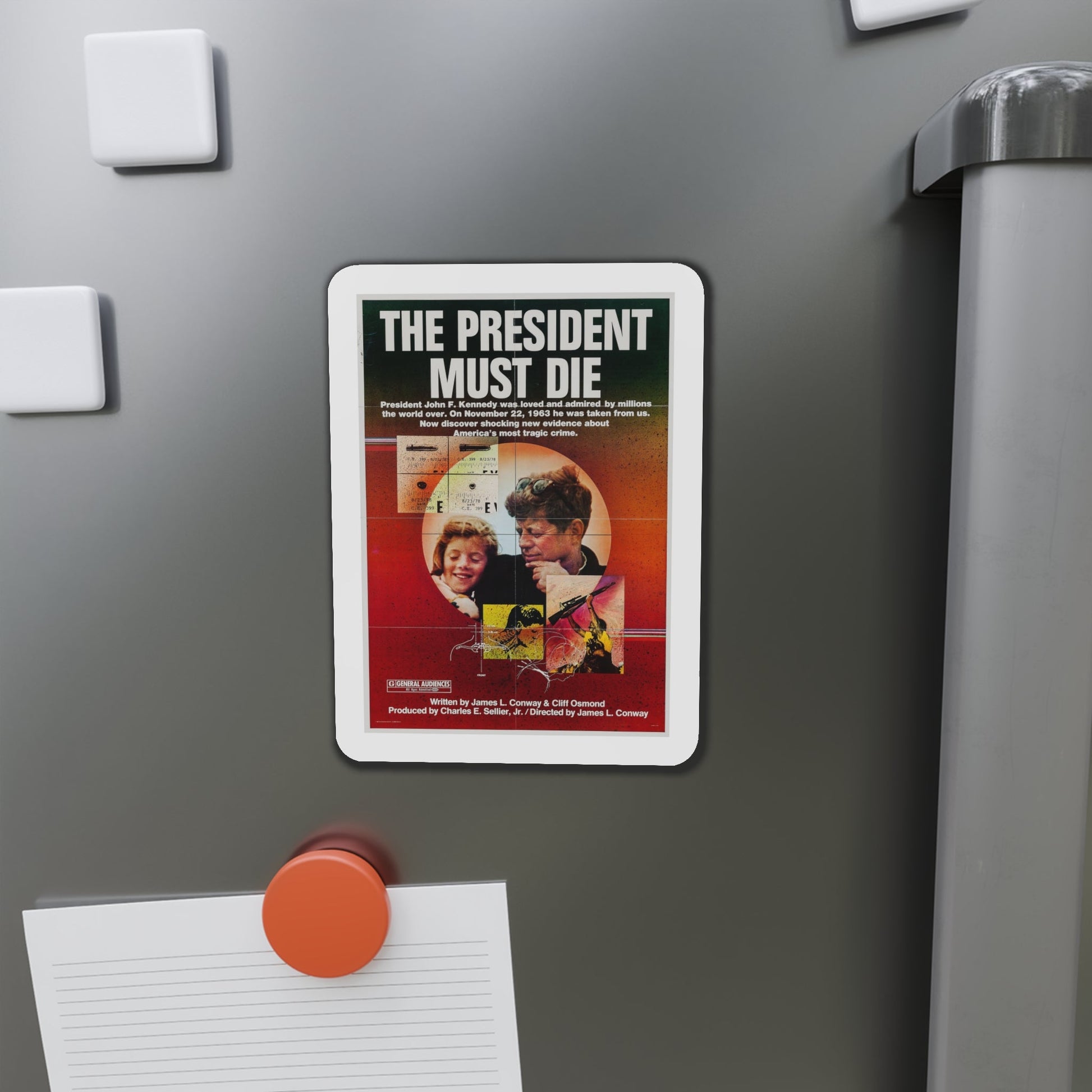 The President Must Die 1981 Movie Poster Die-Cut Magnet-The Sticker Space