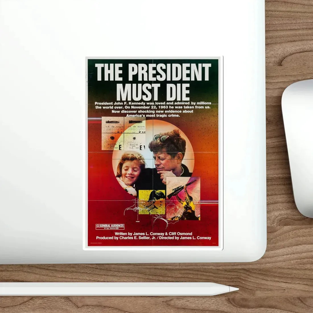 The President Must Die 1981 Movie Poster STICKER Vinyl Die-Cut Decal - The Sticker Space