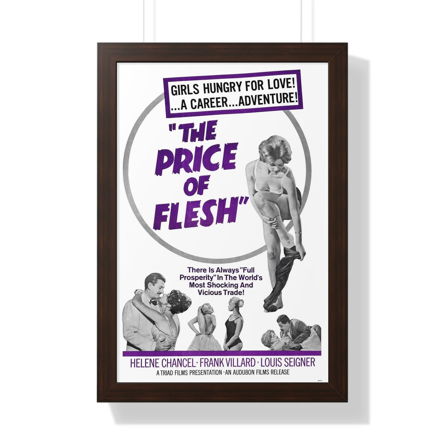 THE PRICE OF FLESH 1959 - Framed Movie Poster-16″ x 24″-The Sticker Space