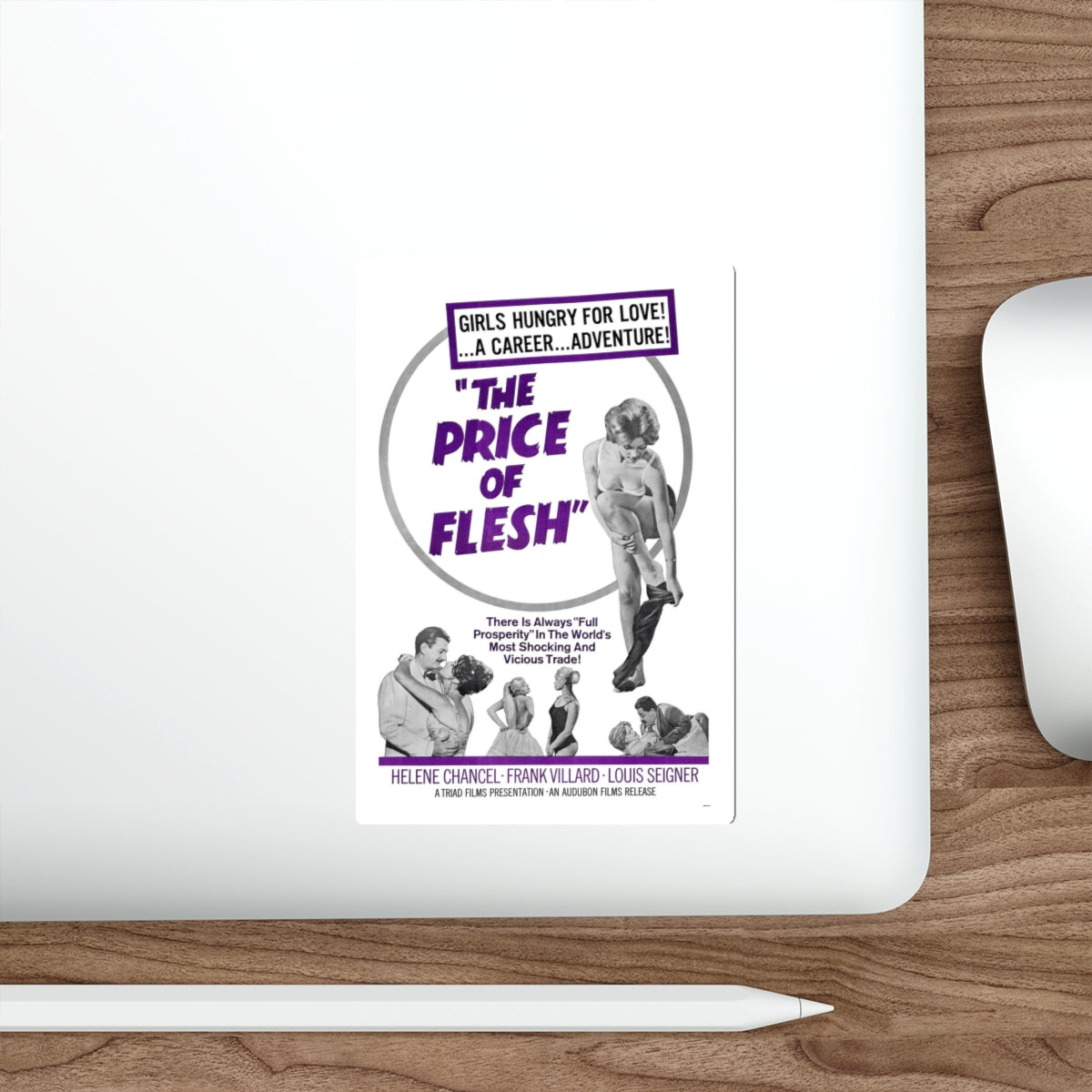 THE PRICE OF FLESH 1959 Movie Poster STICKER Vinyl Die-Cut Decal-The Sticker Space