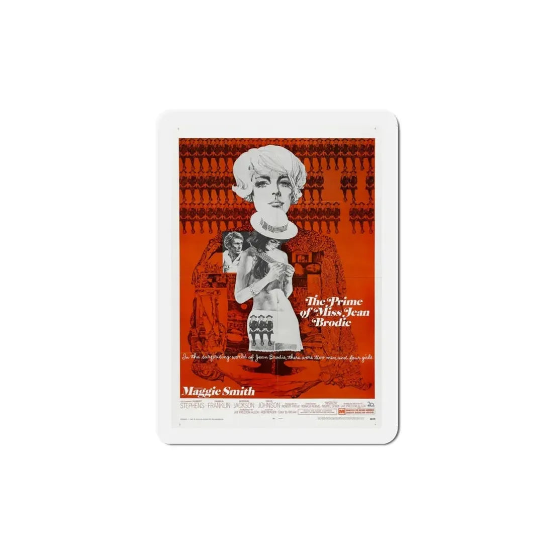 The Prime of Miss Jean Brodie 1969 Movie Poster Refrigerator Magnet 4 Inch - The Sticker Space