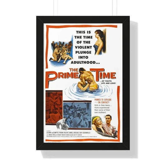 THE PRIME TIME 1960 - Framed Movie Poster 16″ x 24″ Black - The Sticker Space