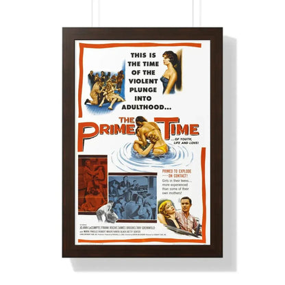 THE PRIME TIME 1960 - Framed Movie Poster 16″ x 24″ Walnut - The Sticker Space
