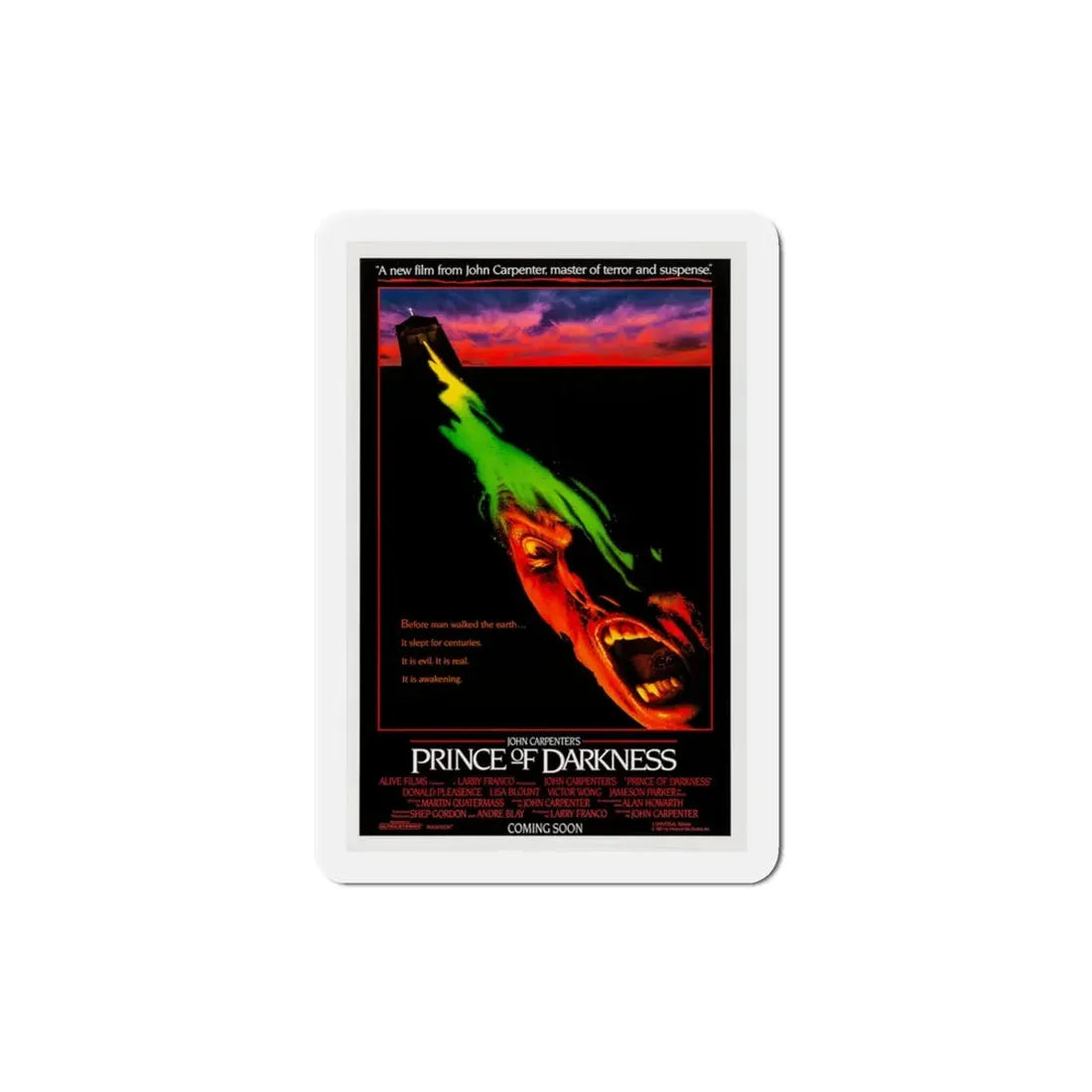 The Prince of Darkness 1987 Movie Poster Refrigerator Magnet 3 Inch - The Sticker Space