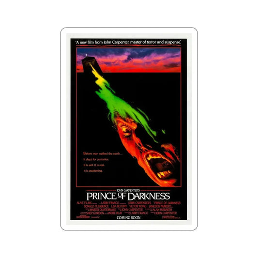The Prince of Darkness 1987 Movie Poster STICKER Vinyl Die-Cut Decal 6 Inch - The Sticker Space
