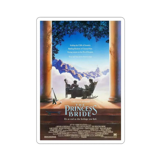 The Princess Bride 1987 Movie Poster STICKER Vinyl Die-Cut Decal 6 Inch - The Sticker Space