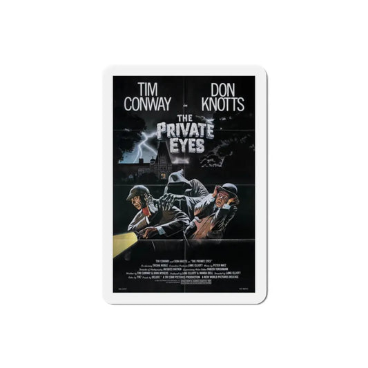 The Private Eyes 1981 Movie Poster Refrigerator Magnet 2 Inch - The Sticker Space