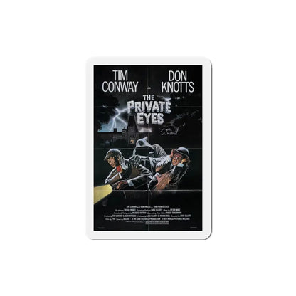 The Private Eyes 1981 Movie Poster Refrigerator Magnet 3 Inch - The Sticker Space
