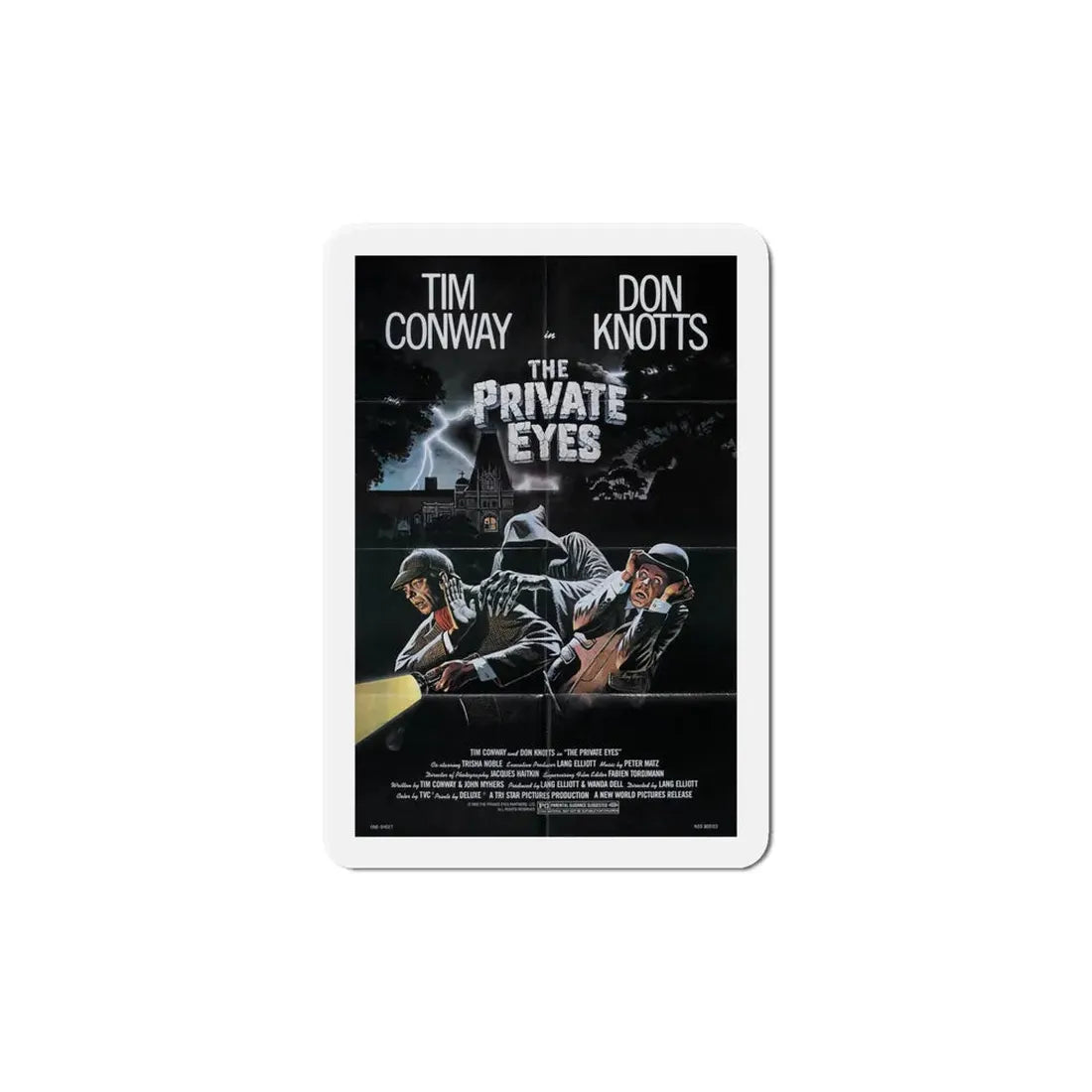 The Private Eyes 1981 Movie Poster Refrigerator Magnet 6 Inch - The Sticker Space