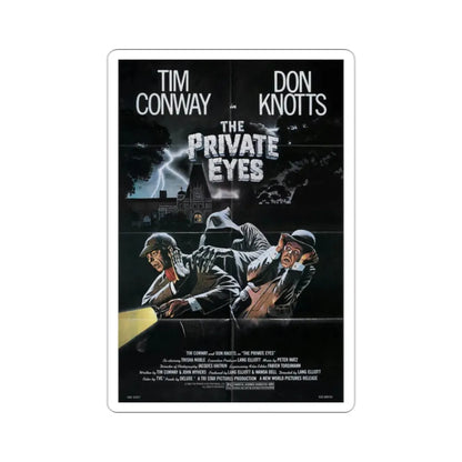 The Private Eyes 1981 Movie Poster STICKER Vinyl Die-Cut Decal 2 Inch - The Sticker Space