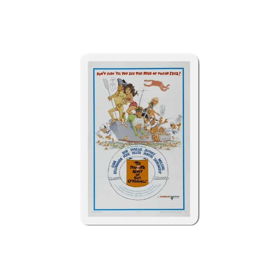 The Private Navy of Sgt OFarrell 1968 Movie Poster Refrigerator Magnet 3 Inch - The Sticker Space
