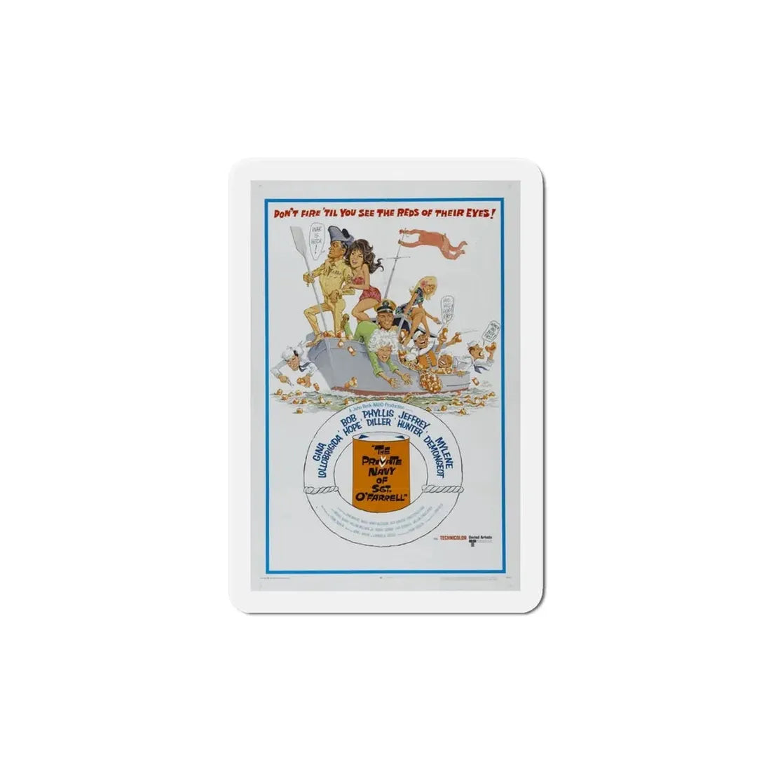 The Private Navy of Sgt OFarrell 1968 Movie Poster Refrigerator Magnet 6 Inch - The Sticker Space