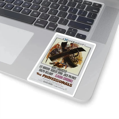 The Professionals 1966 Movie Poster - STICKER Vinyl Kiss-Cut Decal - The Sticker Space