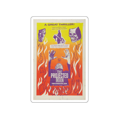 THE PROJECTED MAN 1966 Movie Poster STICKER Vinyl Die-Cut Decal-White-The Sticker Space