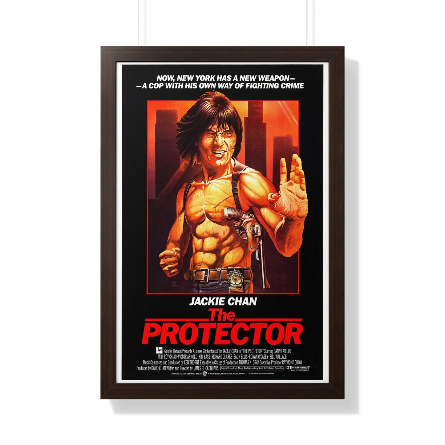 THE PROTECTOR 1985 - Framed Movie Poster-20" x 30"-The Sticker Space