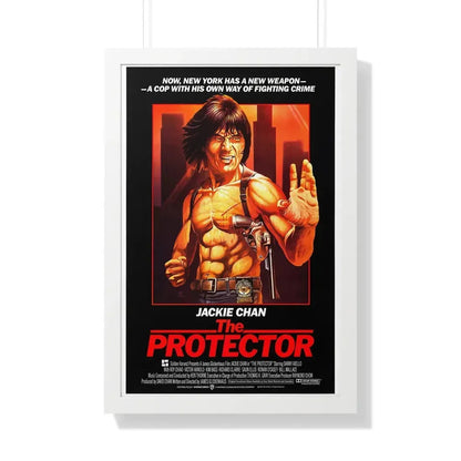 THE PROTECTOR 1985 - Framed Movie Poster 20" x 30" White - The Sticker Space