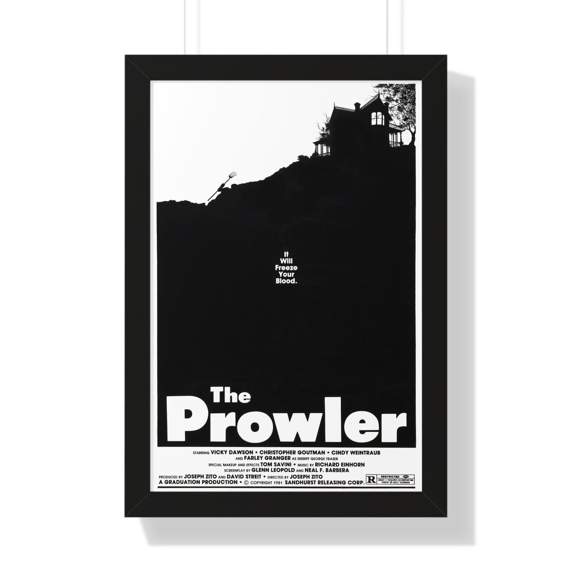 THE PROWLER 1981 - Framed Movie Poster-16″ x 24″-The Sticker Space