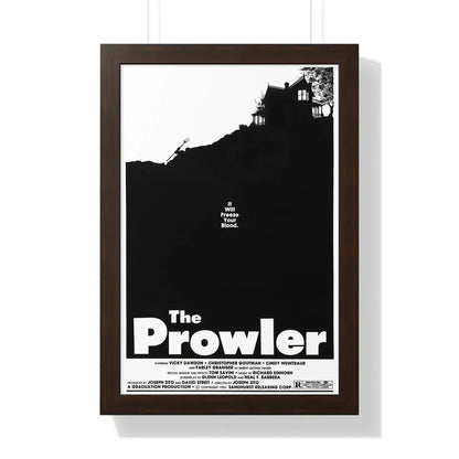 THE PROWLER 1981 - Framed Movie Poster 16″ x 24″ Walnut - The Sticker Space
