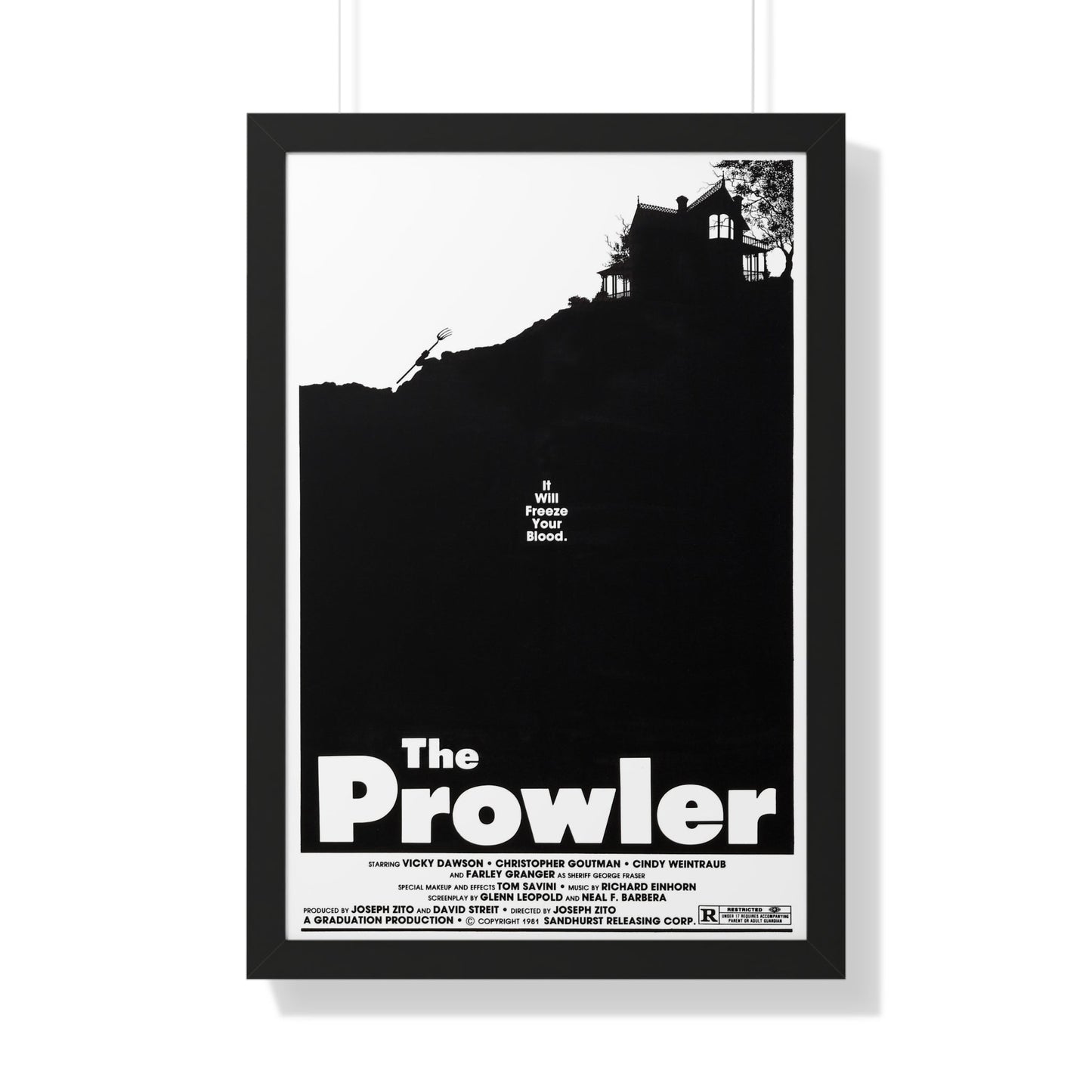 THE PROWLER 1981 - Framed Movie Poster-20" x 30"-The Sticker Space