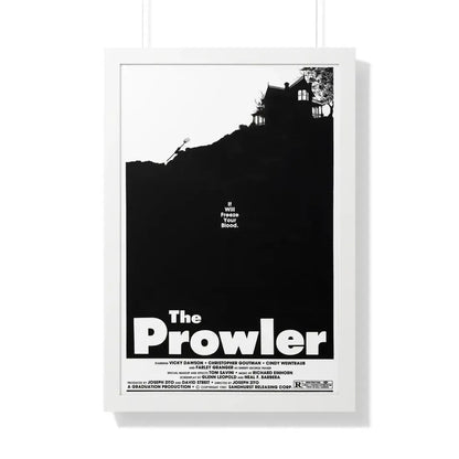 THE PROWLER 1981 - Framed Movie Poster 20" x 30" White - The Sticker Space