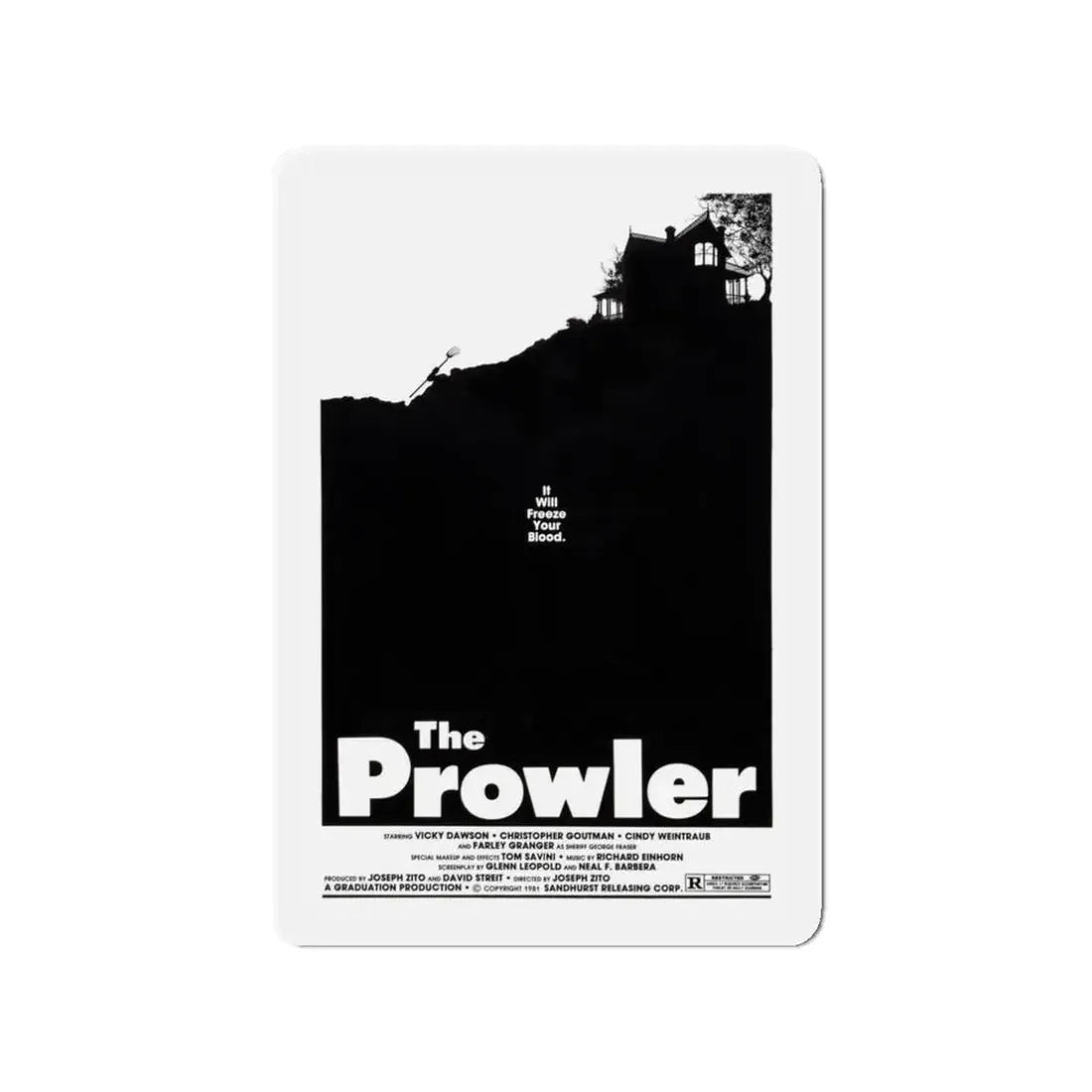 THE PROWLER 1981 Movie Poster - Refrigerator Magnet 3 Inch Die-Cut - The Sticker Space